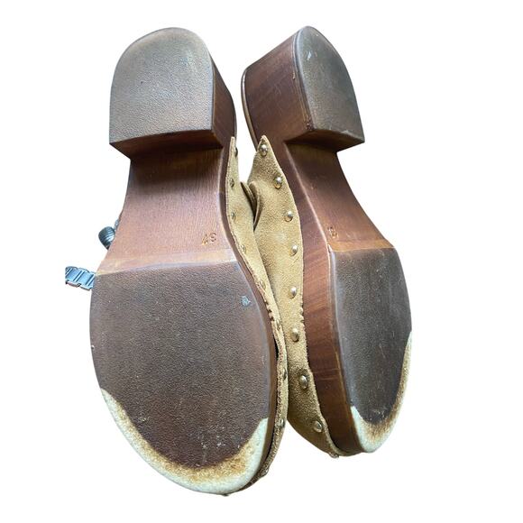 Avellini Tan Suede Clogs Size 37 - Picture 8 of 8